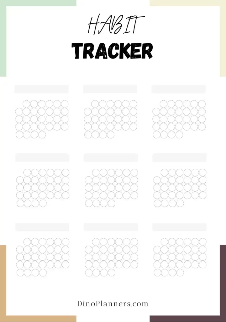Habit Tracker printable