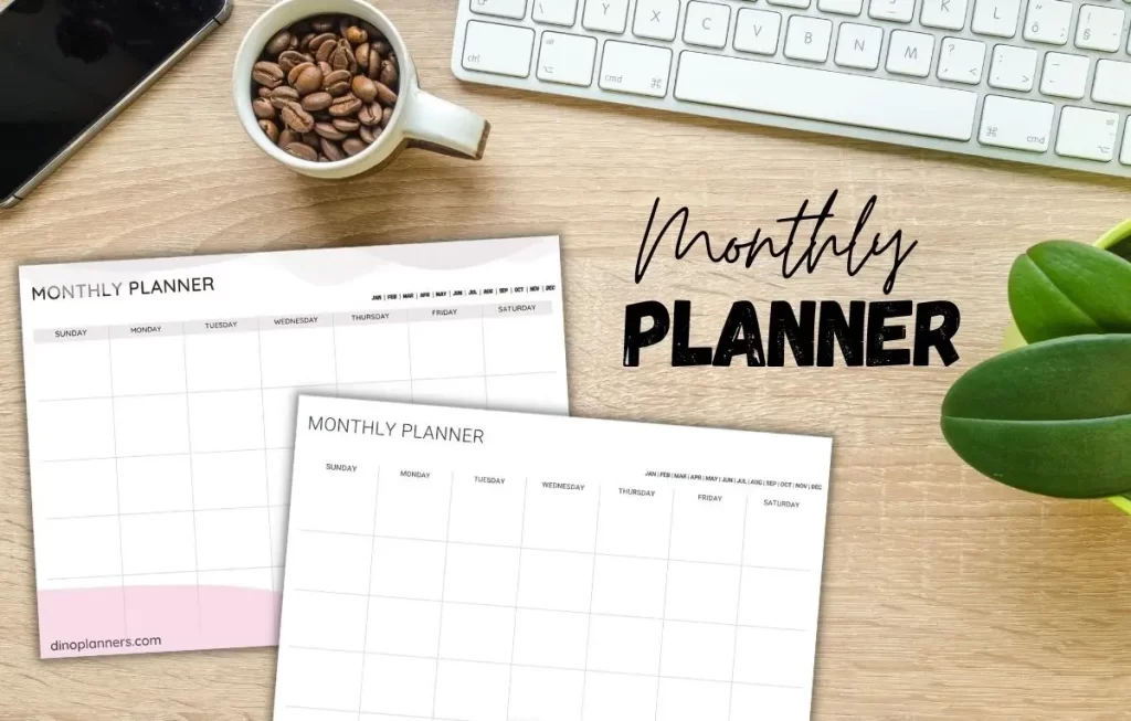Monthly Planner Templates