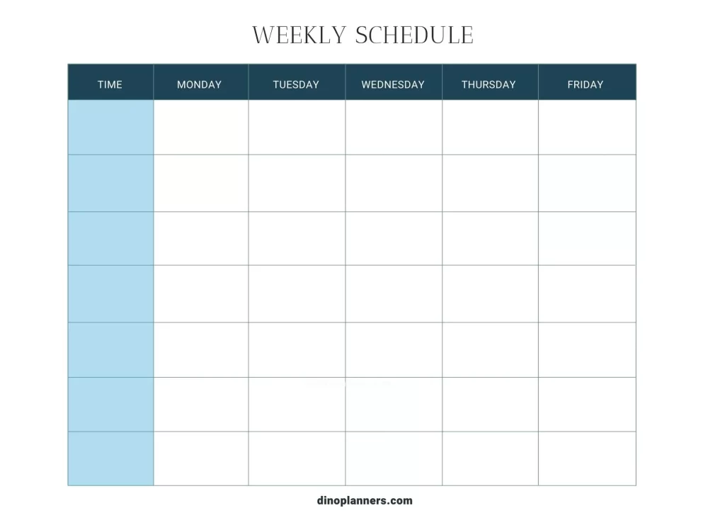 Working class schedule