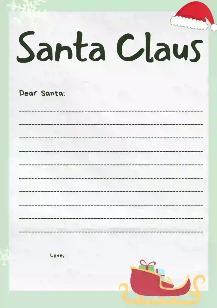 free printables letter to santa