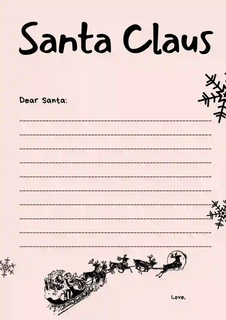 santa letter template free